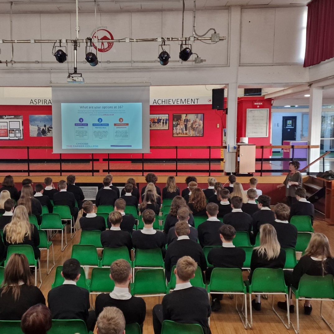 JClsjs's tweet photo. @SJSCamelford Careers assemblies this week have been delivered by some amazing speakers. @MishPoynter talking about entrepreneurship, @CornwallEBP launching YR10 WEX, Trudy @CornwallCollege showcasing Cornwall College &amp; Jo Marshall talking about 'It's okay to be different. 😁 https://t.co/NynWXVro7y