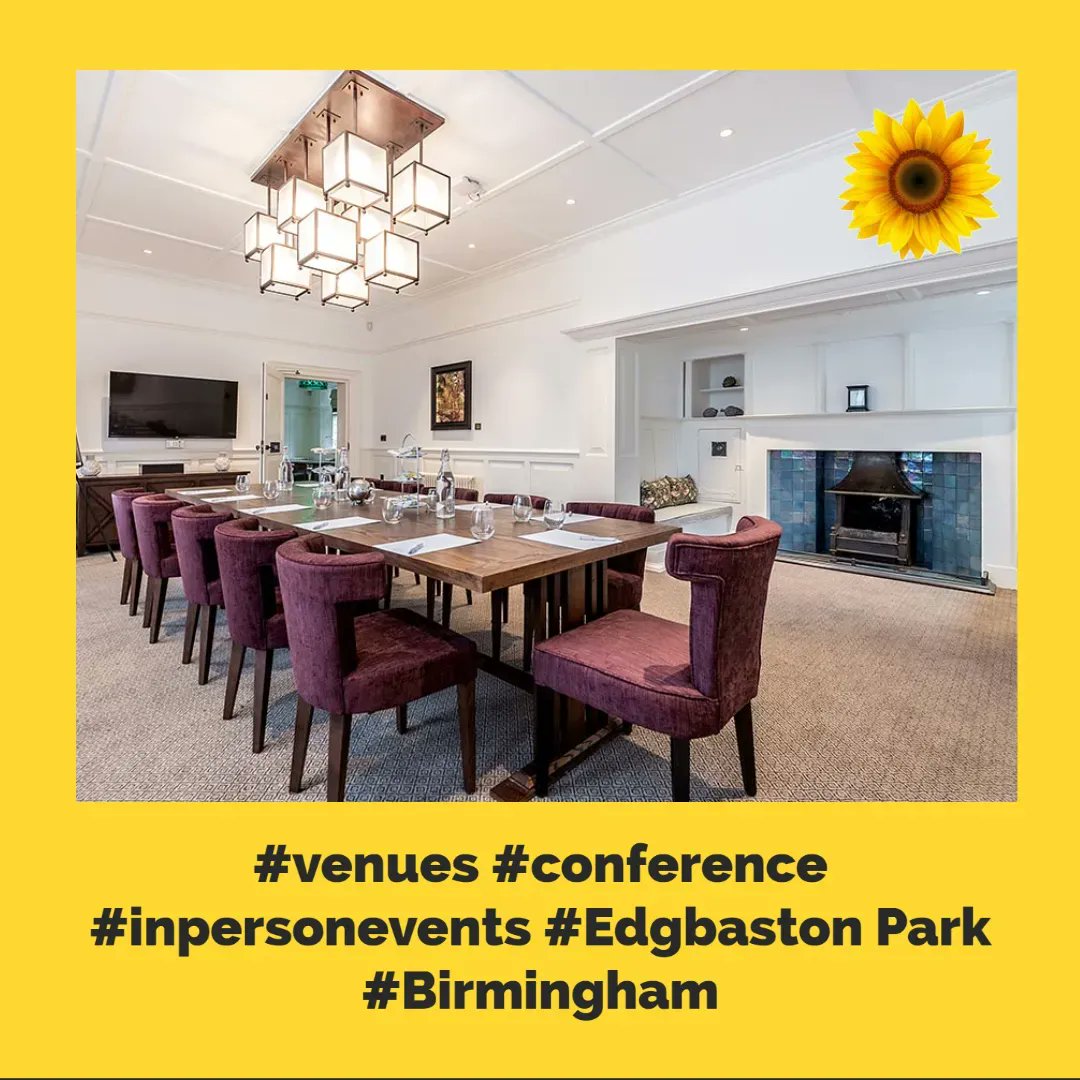 One of our clients held their annual #conference at @EdgbastonPark this week; we've booked several #events there this year.
It's a lovely spot, on the University of #Birmingham's leafy Edgbaston campus, close to the city centre and transport links
#SunflowerEventTeam #venues 🌻