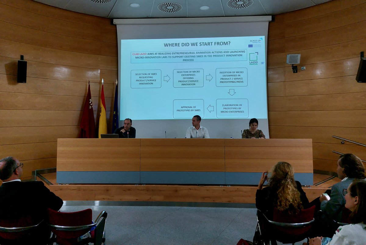 Our consortium is composed of 6 project partners.
On the stage now 🇮🇹🇬🇧and 🇵🇱 presenting their project outcomes.

#scaleup
#finalconference