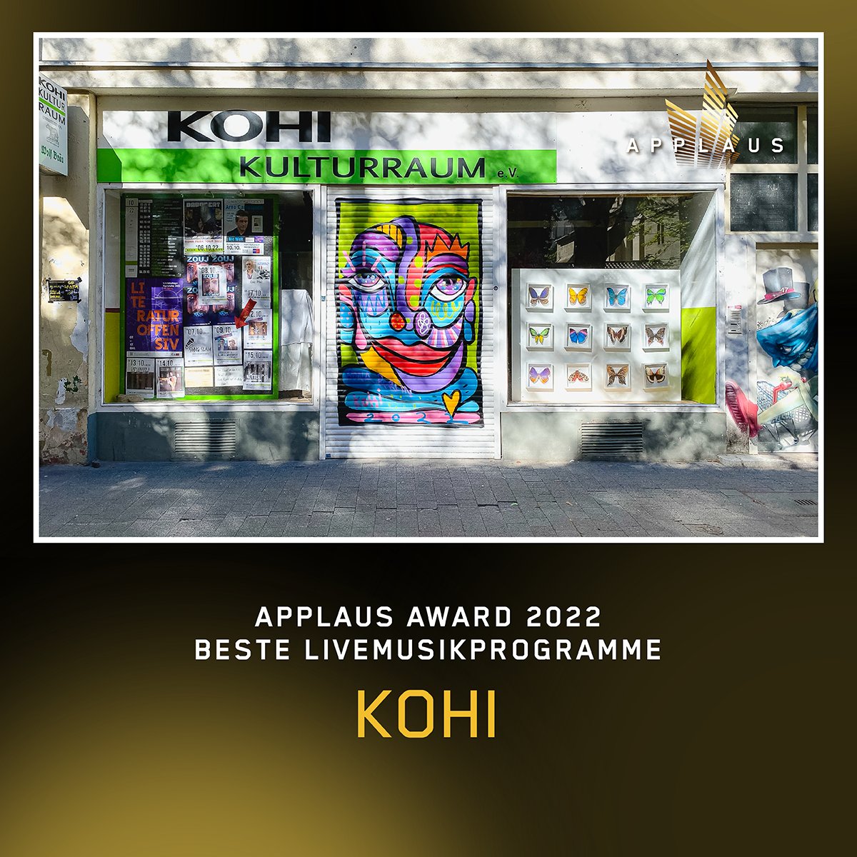 KOHI_Karlsruhe's tweet photo. Ist das nicht toll?!
KOHI ist einer der Gewinner des Bundeskulturpreises APPLAUS 2022 in der Kategorie „Bestes Livemusikprogramm 2021“!
Weitere Infos: https://t.co/0NYuLSUTEU
#applaus22 #initiativemusik #bundeskultur https://t.co/XafygqoUCl