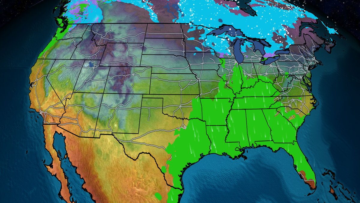 @weatherchannel: Here’s the latest on your Thanksgiving week forecast with travel delays likely increasing midweek due to weather: