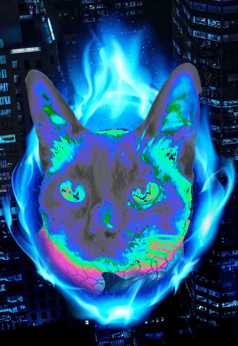 GM!☕🎨🕸️

The blue flame cat represents free thinking, loyalty added to the nobility of the soul and the development of spirituality in harmony with the Whole!

#NFTCommunity #nftcollectors
#NFTartist #NFTcollections

💯0.062 ETH💰
🎯the blue flame cat 🚀
opensea.io/assets/matic/0…