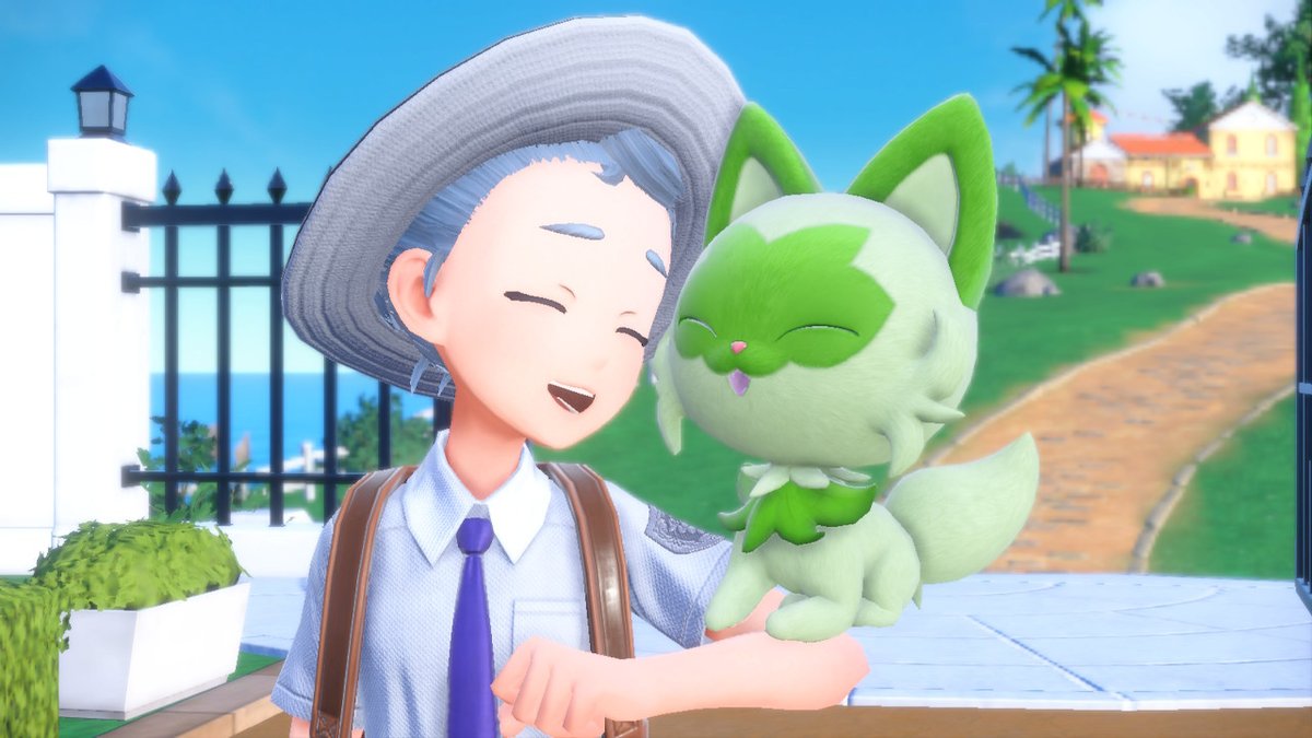 nna_sp's tweet photo. ニャオハとパルデア地方旅してくる #ポケモンSV #NintendoSwitch https://t.co/pFSWHJQira