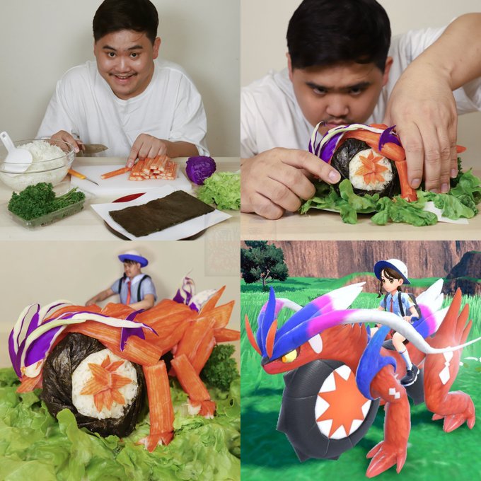 Lowcostcosplay Creates Pokemon Scarlet Legendary Koraidon Out Of Sushi For  Latest Cosplay – NintendoSoup