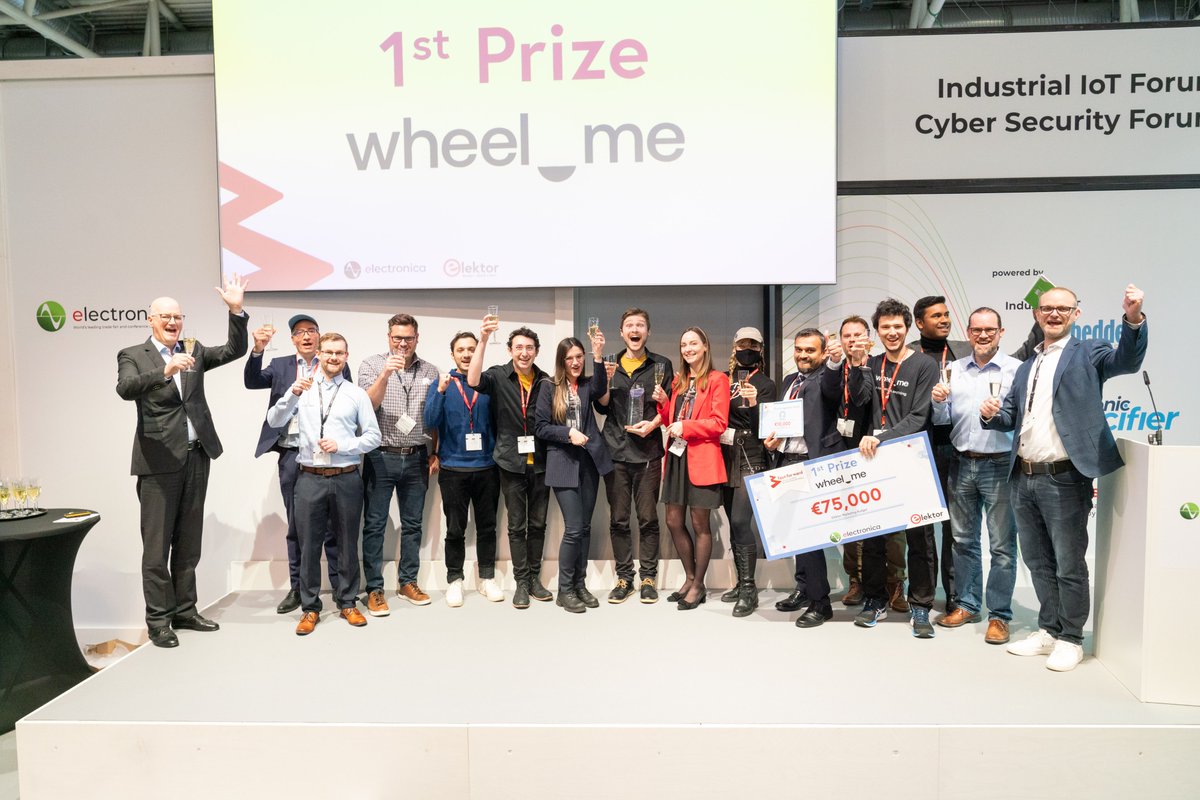 electronicaFair's tweet image. The Fast Forward winners have been announced – congratulations to the lucky winners! 👏
🥇 @wheel_me
🥈 @OpuloInc
🥉 Treesense
#electronicaFair @Elektor