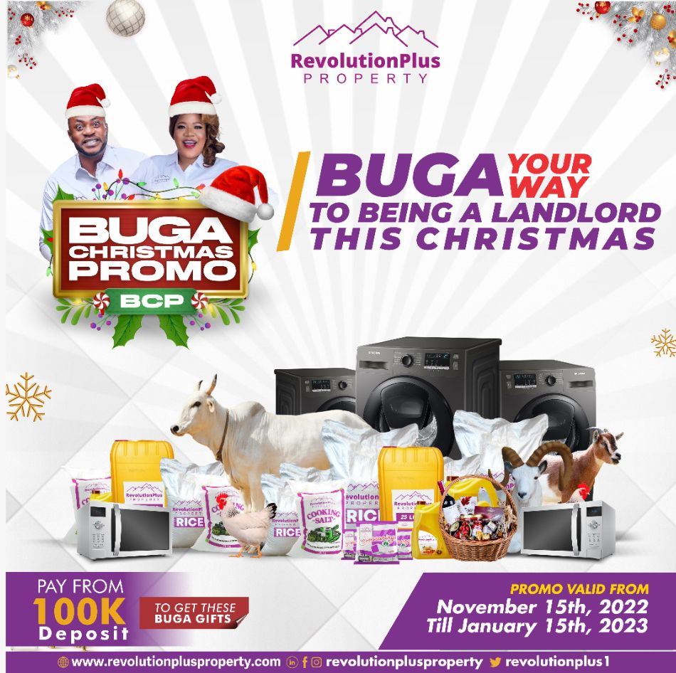 Revolutionplus1's tweet photo. Christmas is in the air🎊 🍾
Enjoy this Christmas with various gifts from RevolutionPlus Property.💜
Subscribe to any of our landed properties by depositing as low as 100k and enjoy various gifts as you secure your path to being a landlord💜
#RevolutionPlusProperty https://t.co/DSYRZiYUUk