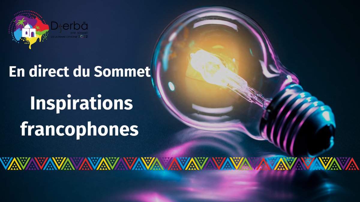 OIFrancophonie's tweet photo. #SommetDjerba2022 

Retrouvez-nous à 13h30 pour découvrir des personnalités francophones inspirantes ! 

Aujourd'hui, @GeorgesBitar créateur de @LLRecycle et @Amine63565835 Entrepreneur tunisien  

📺 https://t.co/bzB12z1LYK https://t.co/Ywe3JdZABK