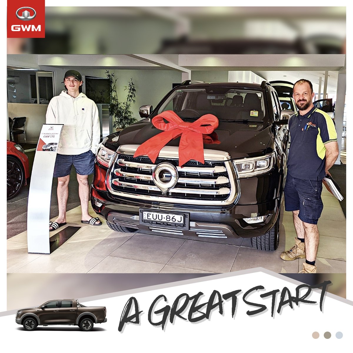GWMGlobal's tweet image. You can tell from this father-son duo that they will be off to countless adventures in the Outback with their new #POER - greatoutdoors, here we come!
#AGREATSTART #GWM #InnovationInMotion