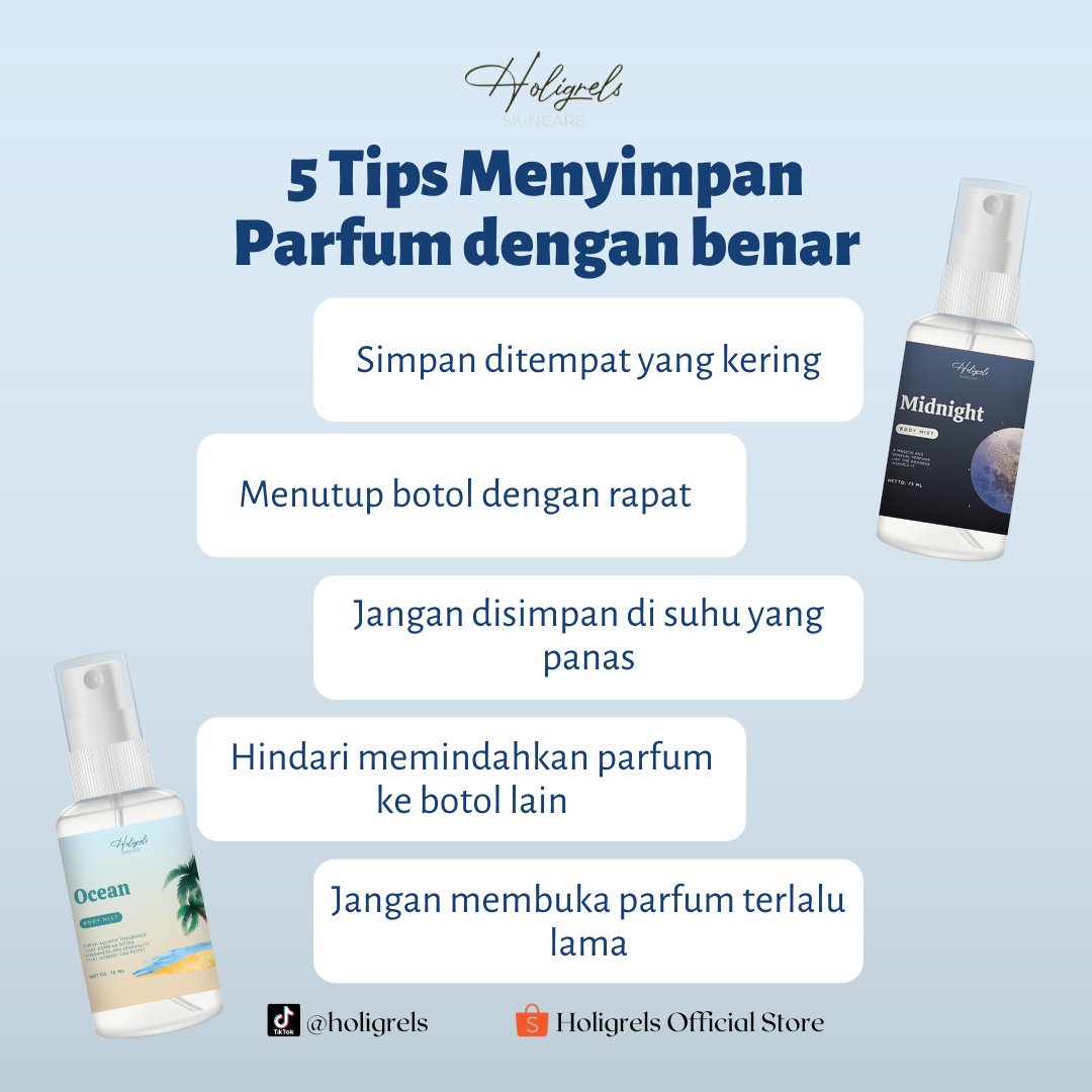 holigrelsofc's tweet photo. 5 tips untuk Holigangs saat menyimpan Bodymist secara benar, pasti nya tips ini sangat berguna🥰 

Checkout sekarang sebelum kehabisan, 
melalui :
Shopee : Holigrels Official Store
Tiktokshop : Holigrels Skincare
WA Reseller : 081227880243

#bodymistholigrels 
#holigrelskincare https://t.co/3qqH7SojhH