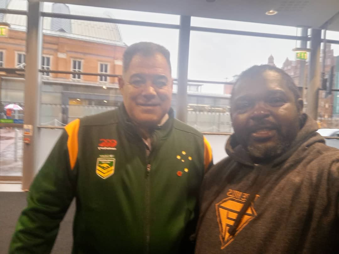 One Game, One Passion, One Community 
🇬🇧🤝🏾🇨🇲🤝🏾🇨🇵🤝🏾🇦🇺
@TracyPower
Social Impact Director at RLWC2021
@JonDutton 
CEO RLWC2021
🇨🇲RL XIII would like to say thank you to both of you for being the biggest inspiration and the warmest supporter for emerging nations in RL.