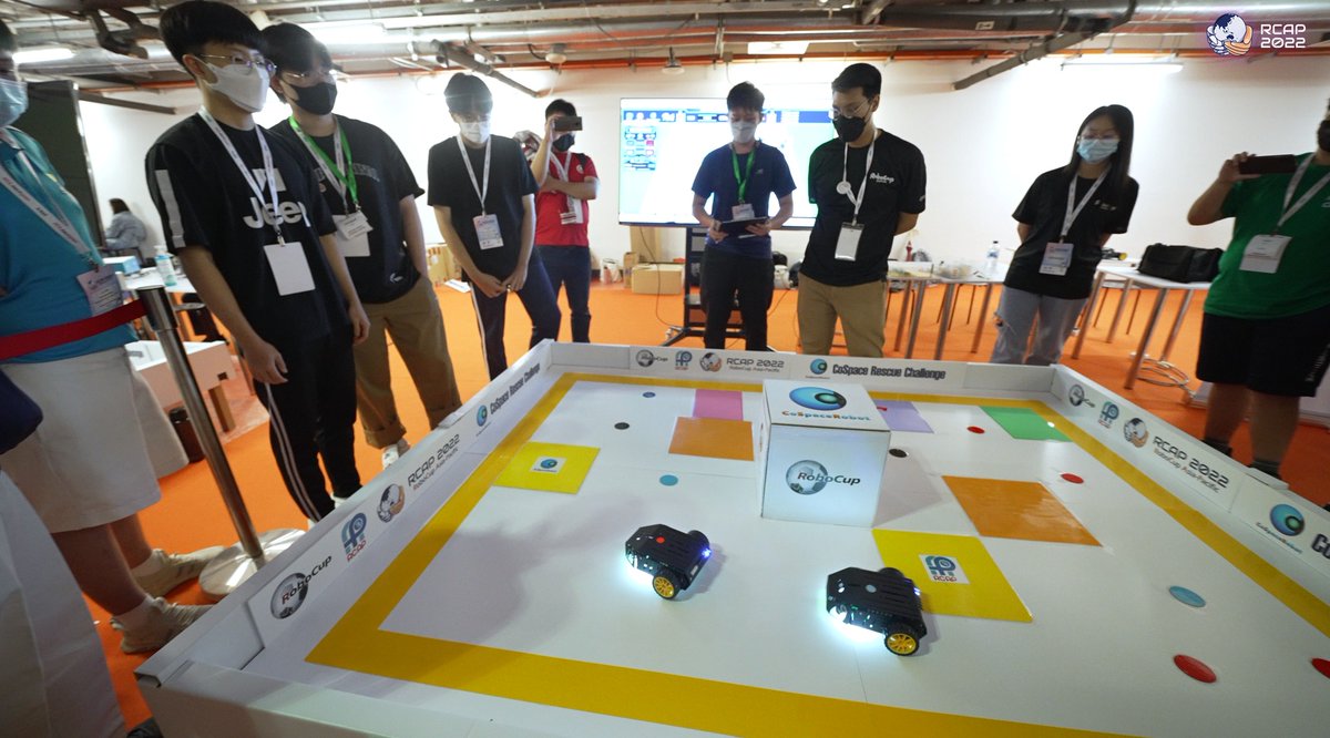 RoboCupAP's tweet image. 𝗛𝗶𝗴𝗵𝗹𝗶𝗴𝗵𝘁𝘀 𝗼𝗳 𝗥𝗖𝗔𝗣 𝟮𝟬𝟮𝟮 𝗖𝗼𝗦𝗽𝗮𝗰𝗲 𝗙𝗶𝗻𝗮𝗹𝘀 (𝟮)
#RoboCup #RCAP #rcap2022 #RCAPacademy #cospace #CoSpaceRobot #EduTECHAsia #singapore #ai #robots #cs #computerscience #future #autodriving #Rescue #ADC #AutoDriving #Challenge #Tesla #Travel #Education