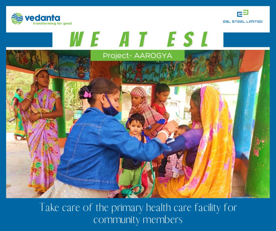 ESLSteelLimited's tweet photo. #WeAtESL are helping in making every home healthy by providing free medical treatment &amp; health care services. 

#ESLCares #PojectAAROGYA #TransformingForGood https://t.co/KnkmeHiELm