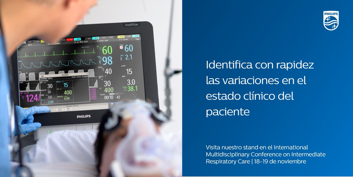 PhilipsSpain's tweet photo. Descubre el papel de la monitorización avanzada de los pacientes en una UCRI. ¡Te esperamos en nuestro stand! https://t.co/nQLVCIqnYi

#Philips #LasUcriSalvanVidas https://t.co/Xr8w3W0UKO