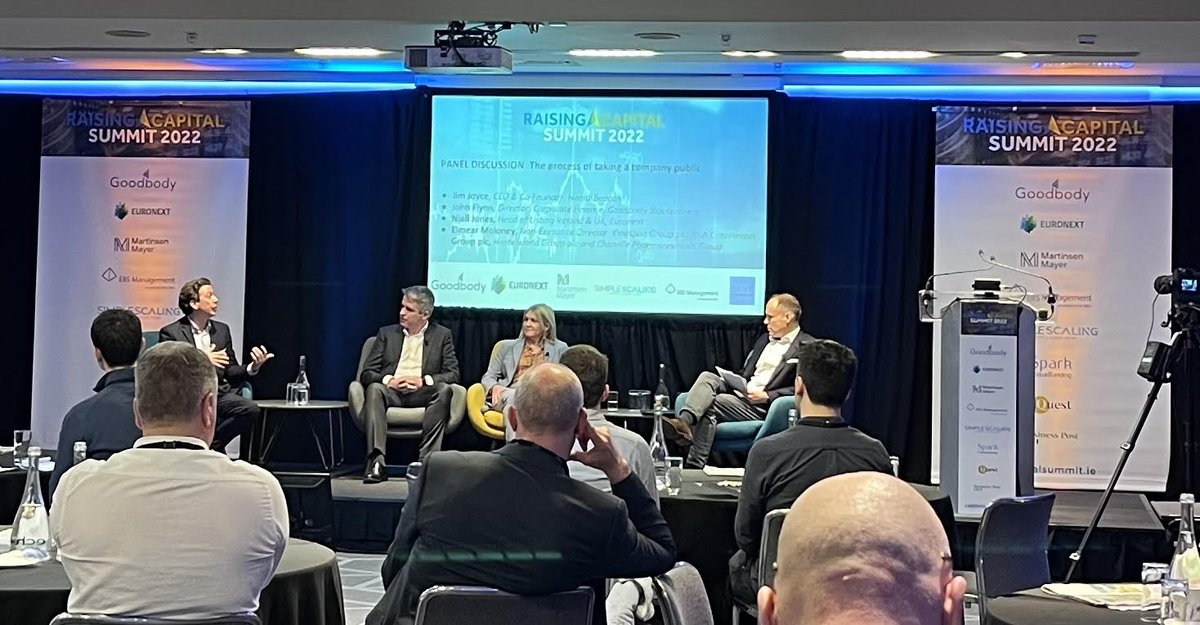 Endeavor Ireland (@endeavorireland) on Twitter photo At the Raising Capital Summit, a panel shared their <a href="/euronext_ie/">Euronext Dublin</a> IPOready journeys. <a href="/jimbojoyce/">Jim Joyce</a> outlined his global ambition for <a href="/HealthBeaconInc/">healthbeaconinc</a>, whose clients include the world's largest names in healthcare, yet they are only at the start of the journey. True global ambition! At the Raising Capital Summit, a panel shared their <a href="/euronext_ie/">Euronext Dublin</a> IPOready journeys. <a href="/jimbojoyce/">Jim Joyce</a> outlined his global ambition for <a href="/HealthBeaconInc/">healthbeaconinc</a>, whose clients include the world's largest names in healthcare, yet they are only at the start of the journey. True global ambition!