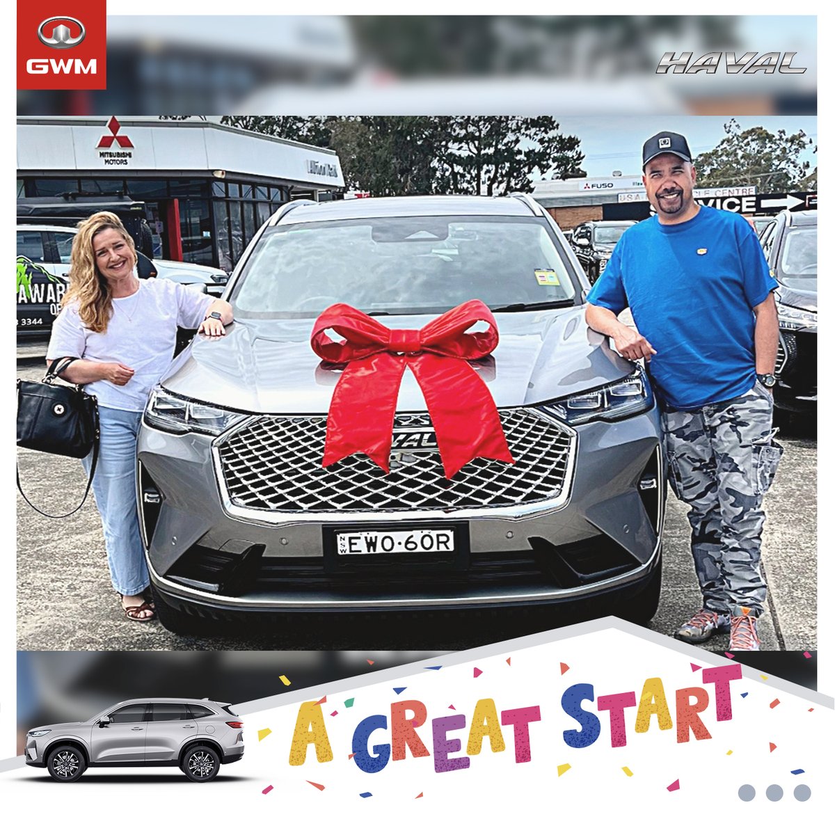 GlobalHaval's tweet image. Another #AGREATSTART story achieved Down Under with a happy Aussie couple. Keep it coming, mate! 
#HAVALH6 #HAVALifeForAll #HAVAL