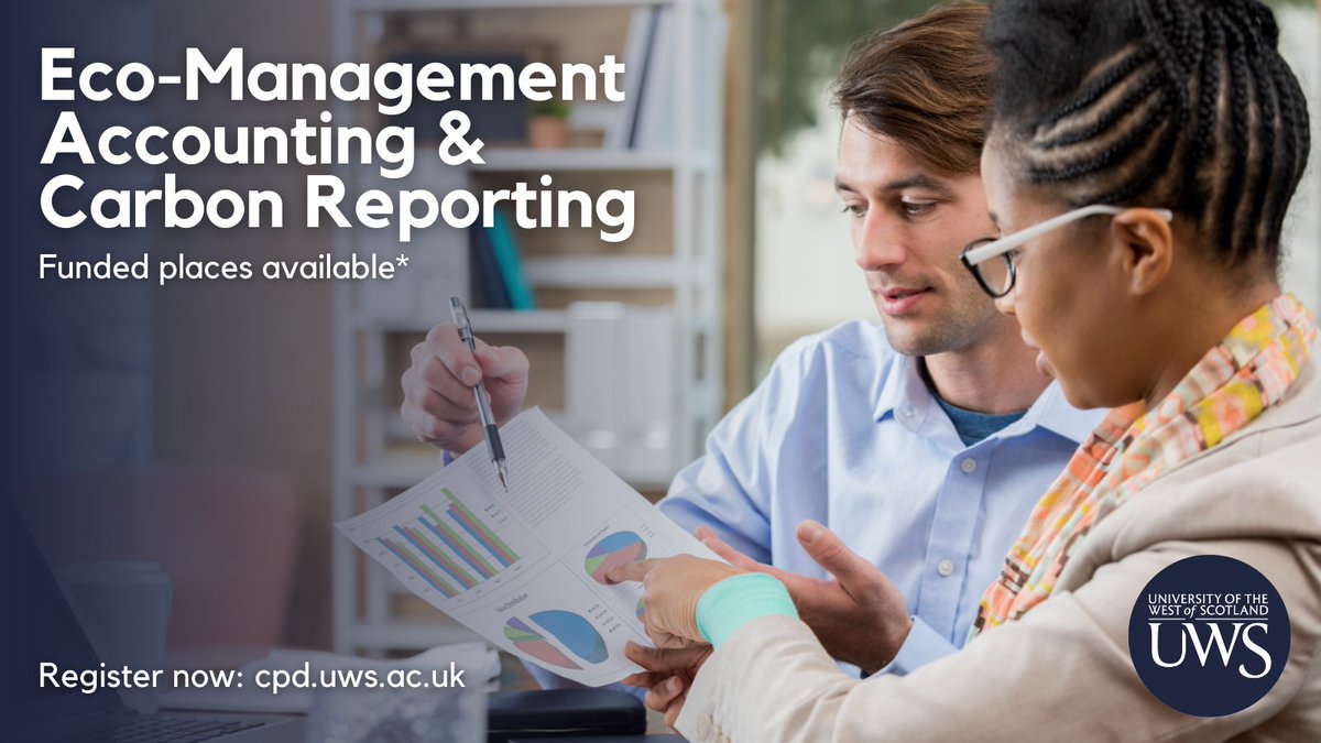 Examine the role and purpose of environmental management accounting within an organisation with our new Eco Management Accounting and Carbon Reporting CPD course 👏🏽

Secure a funded place for January 2023:
bit.ly/ECOMACR

#CarbonReporting #CPD #NetZeroEducation