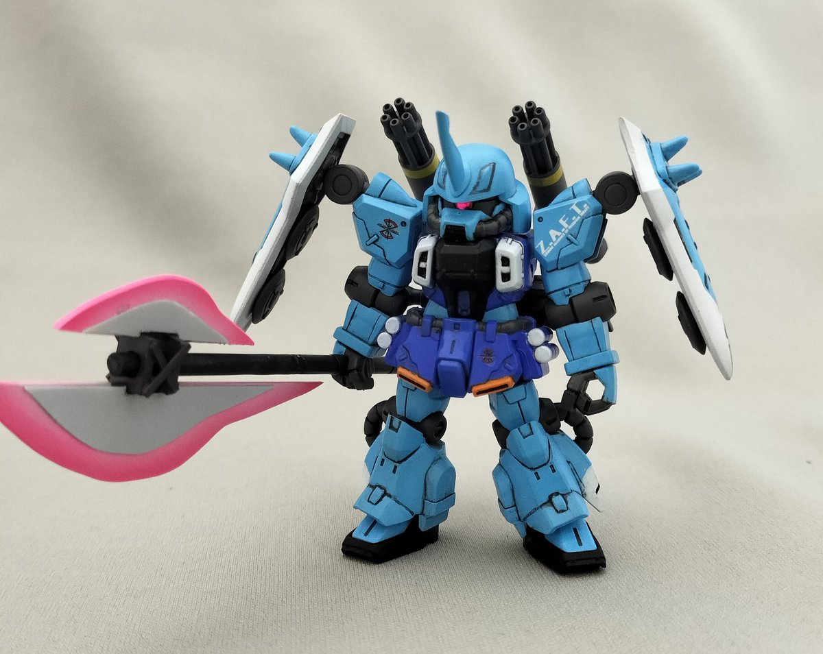 RX_22_2nyandam's tweet photo. モビルスーツアンサンブルのイザーク専用スラッシュザクファントム完しました。
スラッシュウィザードは自作しています。 https://t.co/Vn5IJbxd0P