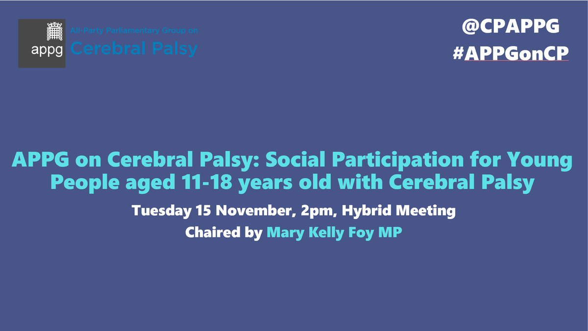 APPG on Cerebral Palsy tweet media