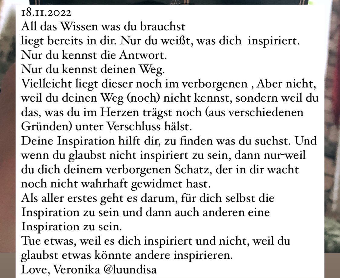 luundisa's tweet photo. #tagesbotschaft #deutschland #spiritualität #bewusstsein #körpergeistseele #seele #wissen #weisheit #inspiration #sprüche #sprücheundzitate #leben #herzensweg #bestimmung #seelenweg https://t.co/3h9UahV8Xq