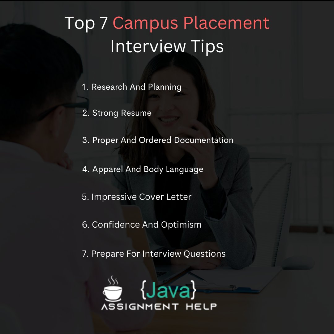 assignment_java's tweet image. Do you want to get placed through campus placement? Do you know how to prepare for the campus placement interview?
Read the top 7 campus placement interview tips in brief.
javaassignmenthelp.com/blog/campus-pl…
#campusplacement #interview #interviewtips #campusselection #Students