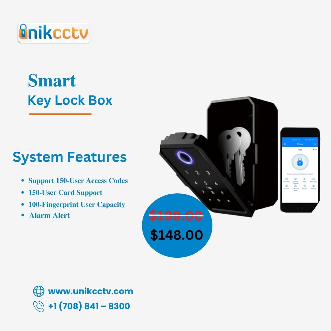 unikcctv's tweet image. The D3BT Smart Key Lock Box is a Multiple Access Mode Key Lock Box. Support access with mobile APP, Fingerprint, Mifare card, Access Code. For more details:- bit.ly/3gk1iXR

#keylockbox #smartkey #keys #fridaymorning #unikcctv