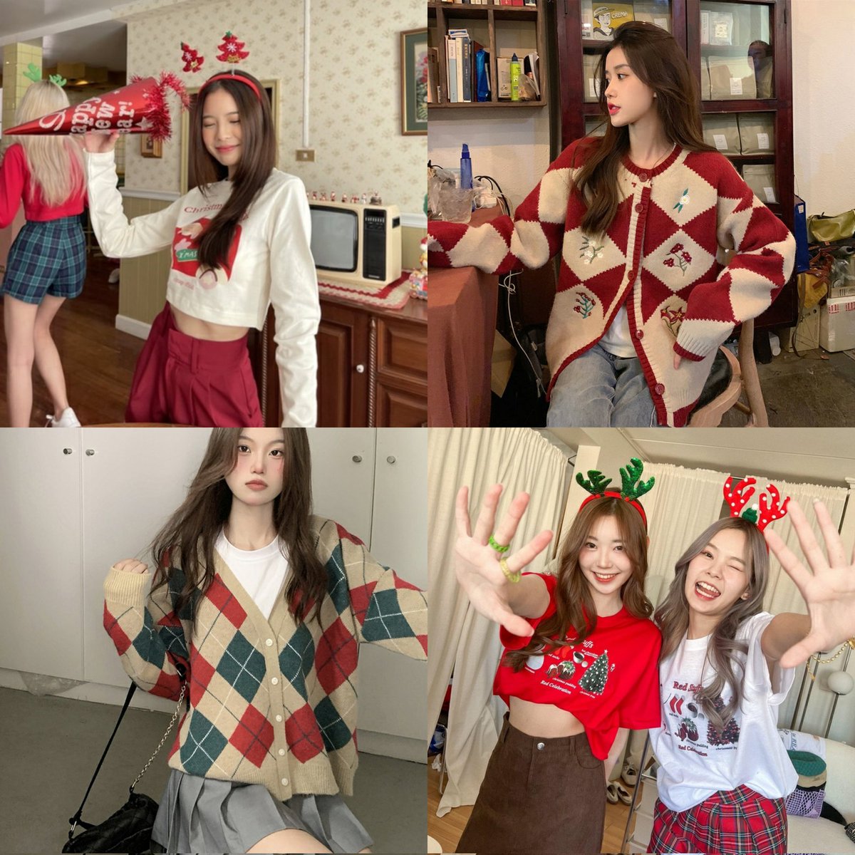 เธรดรวมเสื้อผ้าตีมคริสมาสต์  🎄* ｡🤶🏻🧣〰︎✨