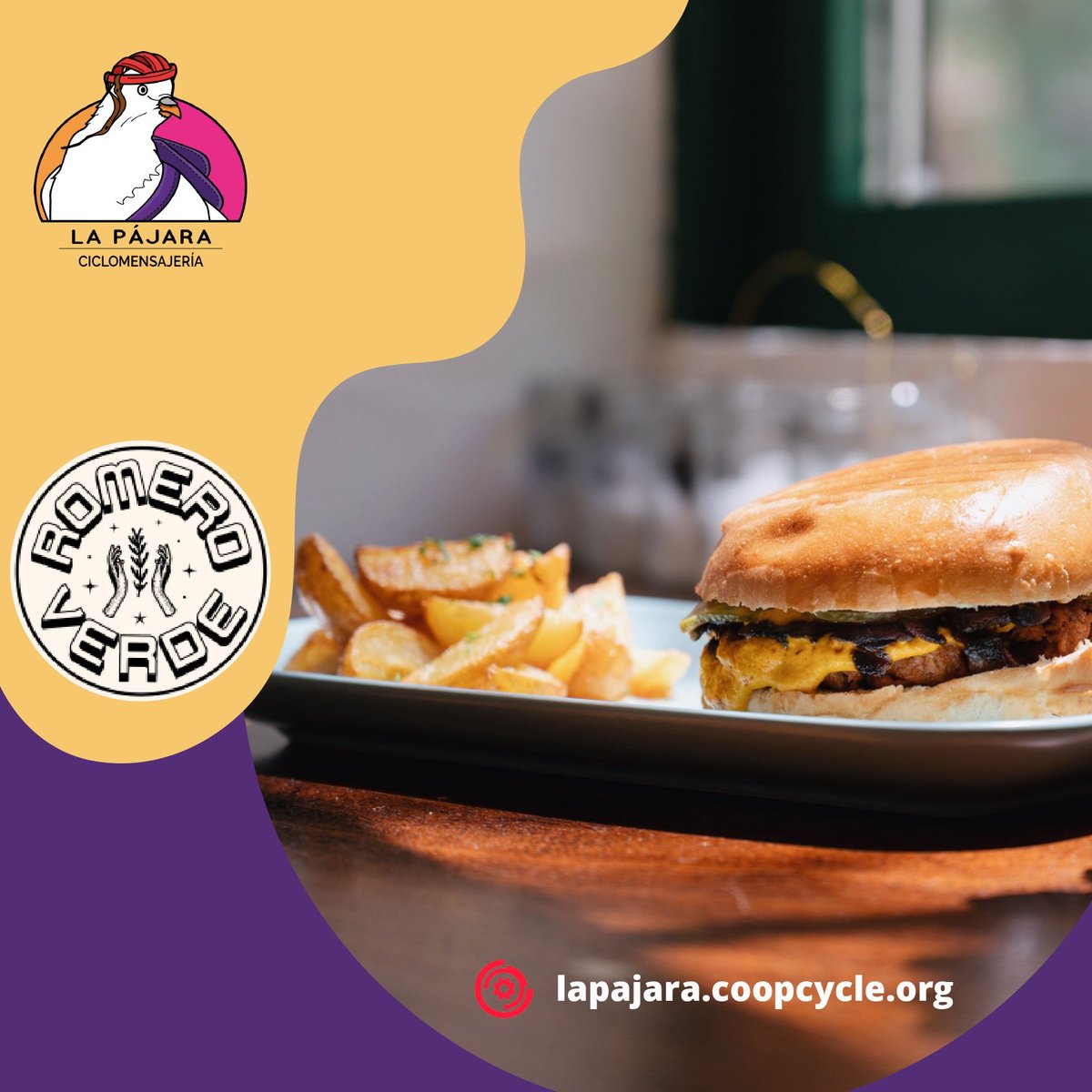 lapajaraenbici's tweet photo. ¿No te apetece cocinar hoy? Estás en la oficina?
Recuerda que tenemos varias opciones de menú para la semana y mucho más entre nuestros restaurantes colaboradores. 🚲🐦🥗🍔
Pide en:
https://t.co/3YQ3m4v9yS
#foodelivery #comidaincreible #mejorenbici #Local #Cooperative #coopcycle https://t.co/kd0xH2KsK3