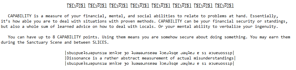 Mansfeld_is's tweet photo. The one reason to try out this #ascii Notebook monstrosity is to find out, how your own choices about the cultures you'll play (your character's and the surroundings) collide with each other. How they intersect each other in the process of adapting to the community? #ttrpg https://t.co/matyXTl6zd