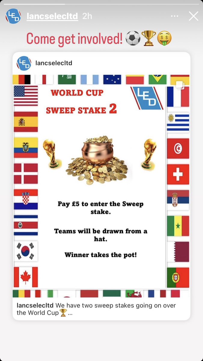 ltd_led's tweet photo. Wordcup sweepstake @ltd_led #stockport #hazelgrove #bramhall #electrician #ledlighting @AWEBB_LTD @lancselecltd https://t.co/JEQeChB8S2