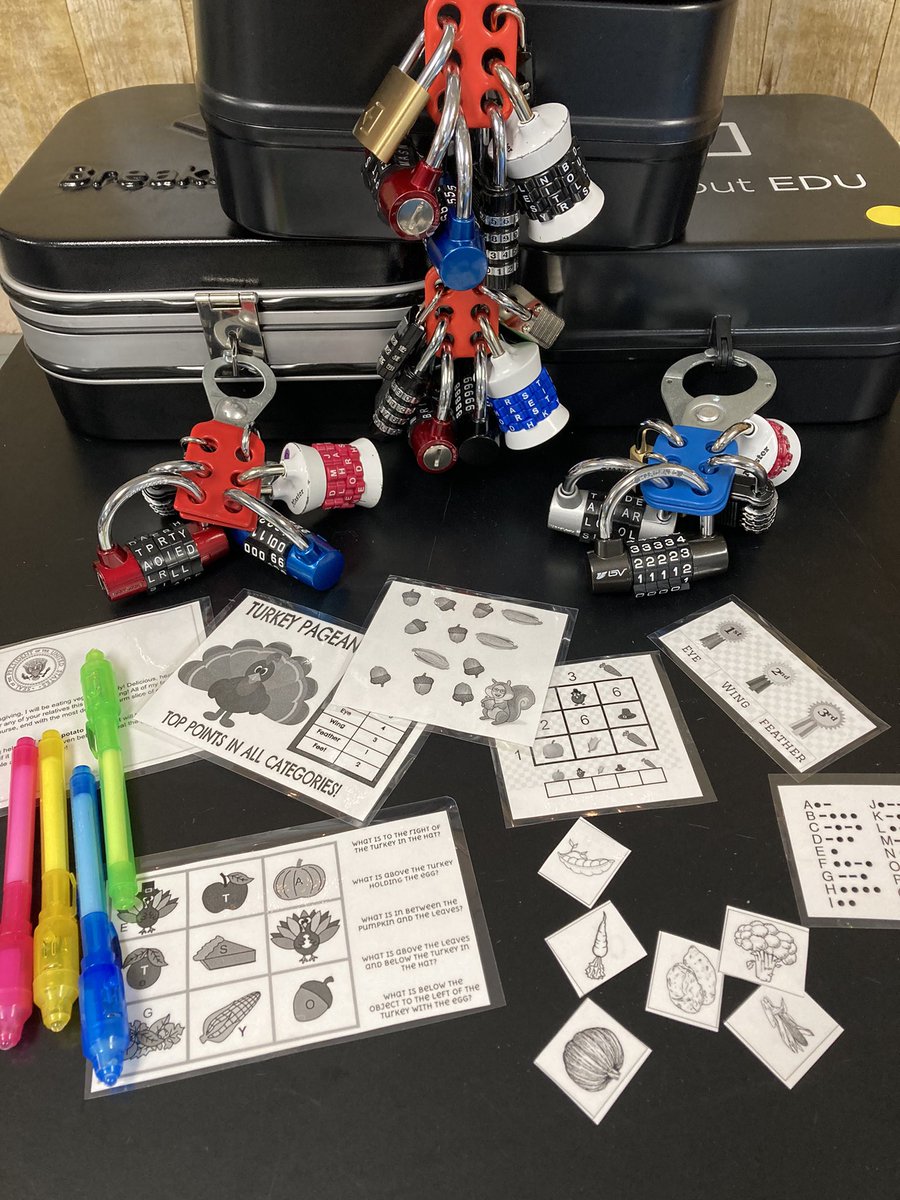 Today’s the day! The class will be doing its first breakout of the year. This activity was chosen for collecting 10 class RISE cards. Hope the kids brought their puzzle brains! @FredMillerHPS @breakoutEDU