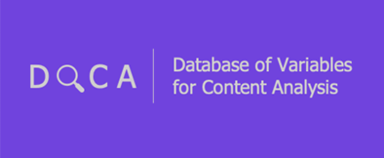Franziska Oehmer-Pedrazzi (@rechtgutgesagt) on Twitter photo Die #OpenAccess Database of Variables for Content Analysis | DOCA (hosted <a href="/UZH_CH/">Universität Zürich</a>) systematisiert & beschreibt Variablen für die Inhaltsanalyse. Nun möchten wir sie für Lehre & Forschung optimieren. Bitte nimm Dir max.10 Min. Zeit für die Umfrage:
👉hope.uzh.ch/doca/Survey Die #OpenAccess Database of Variables for Content Analysis | DOCA (hosted <a href="/UZH_CH/">Universität Zürich</a>) systematisiert & beschreibt Variablen für die Inhaltsanalyse. Nun möchten wir sie für Lehre & Forschung optimieren. Bitte nimm Dir max.10 Min. Zeit für die Umfrage:
👉hope.uzh.ch/doca/Survey