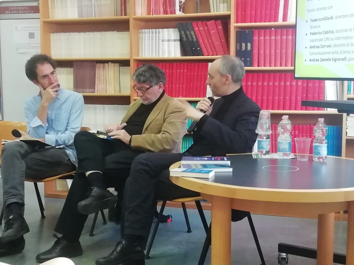 CentroMartiniB's tweet photo. La tecnologia porta inscritte su di sé le norme e i valori della società da cui è emersa? Ha o non ha qualità intrinseche che la rendono buona o cattiva? #bicoccaperbookcity, con @signorelli82, Andrea Cerroni e @cabitzaf. 

@BOOKCITYMILANO @unimib https://t.co/IiPNFZJGMh