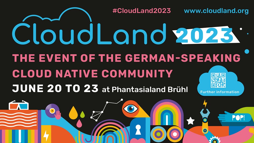 Cloudlandorg's tweet photo. 📣 Der "Call for Participation" für die #CloudLand2023 �� ist eröffnet! Laufzeit: 18.11.2022 - 31.01.2023 📆 Das 4-tägige Festival der Deutschsprachigen Cloud Native Community (DCNC) setzt dabei auf neue Formate &amp; noch mehr Spaß! Jetzt einreichen ➡️ https://t.co/0sIFDjfvJr https://t.co/GhRwuv4zoy