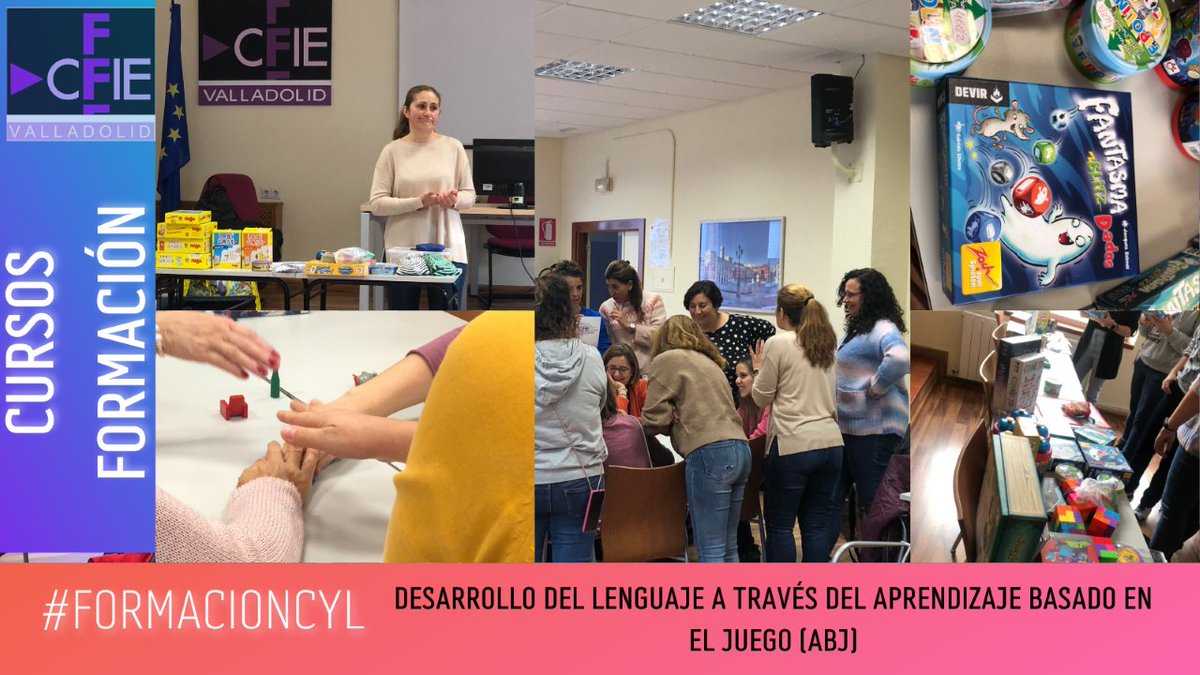 Divertida jornada📌PPED 
“Desarrollo del lenguaje a través del Aprendizaje basado en el Juego” 
profes <a href="/educacyl/">Educación JCyL</a> se forman con <a href="/gonzalez_justi/">Justi Gonzalez</a> en #ABJ
 
Trabajamos:
👉prejuicios
😀autoestima
✍️motivación
🧑‍🤝‍🧑presión de grupo
🤼resolución de conflictos

#FormacionCyl