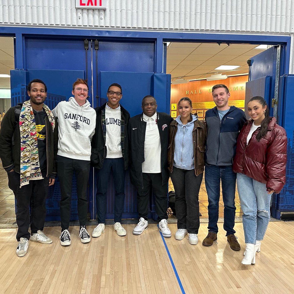 At the Villanova game Stan Waterman met Sanford alum Mike Annan ‘19 who is working with the Nova basketball program! 

Sanford had support at the Columbia game: 
Freddy Ryle ‘16
Peter Walpole ‘11
Martin Hunt ‘17
Gabbi Hunt ‘19
Alex Weinstein ‘13
Ally Prezioso ‘20