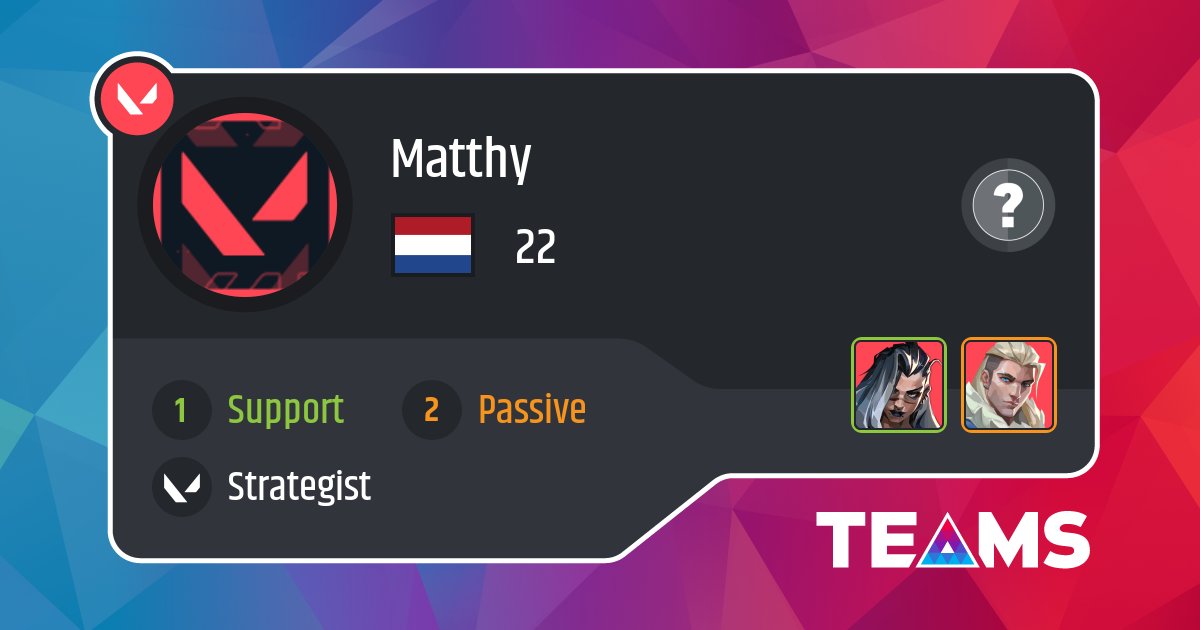 Matthy_12's tweet image. DAY 27 of posting this till i win

@TEAMS_gg 

teams.gg/share/matthy