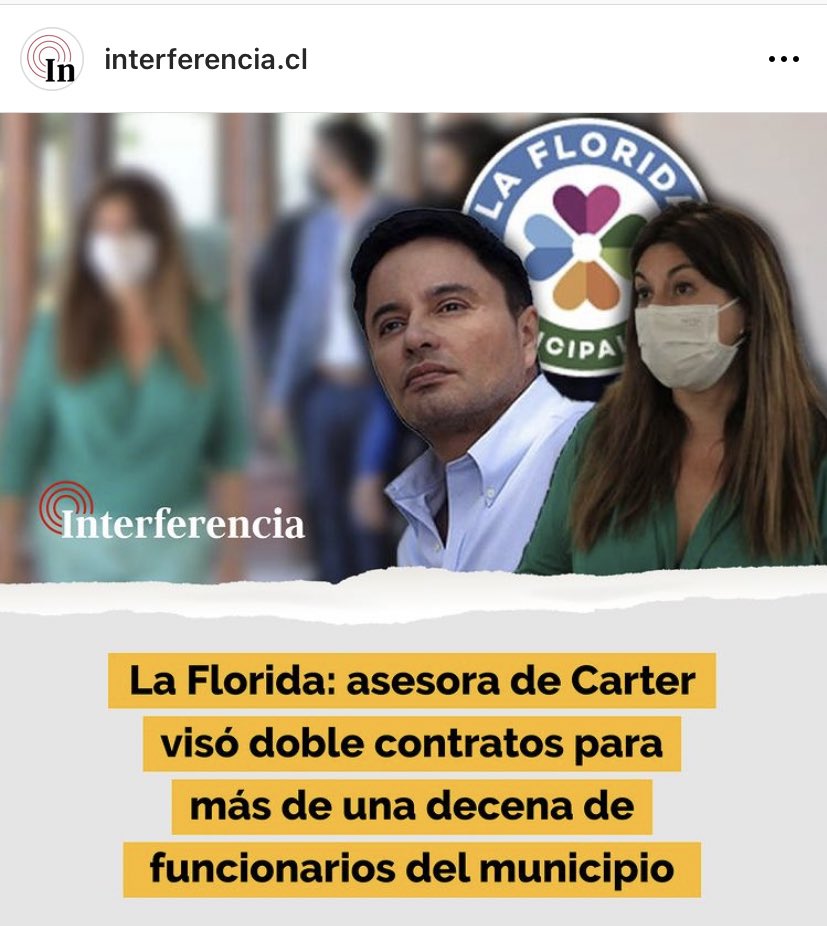 hernan_sr's tweet photo. Polémica en la Florida, asesora de Carter visó doble contratos para funcionarios de la municipalidad. 

https://t.co/PQPCBuR0c0 https://t.co/3aVoAqI92l