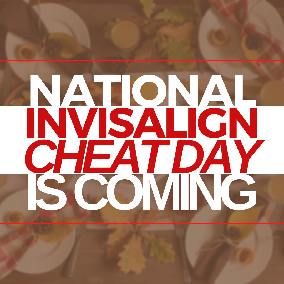 movemints's tweet photo. One day. No aligners. TOTAL FREEDOM! 🙌
Are you ready?!
#nationalinvisaligncheatday #movemints #cheatday #thanksgiving #clearalignercheatday #clearaligners #invisalign #invisalignjourney #clearalignerjourney #invisalignprobs https://t.co/mi8j0fvn8R
