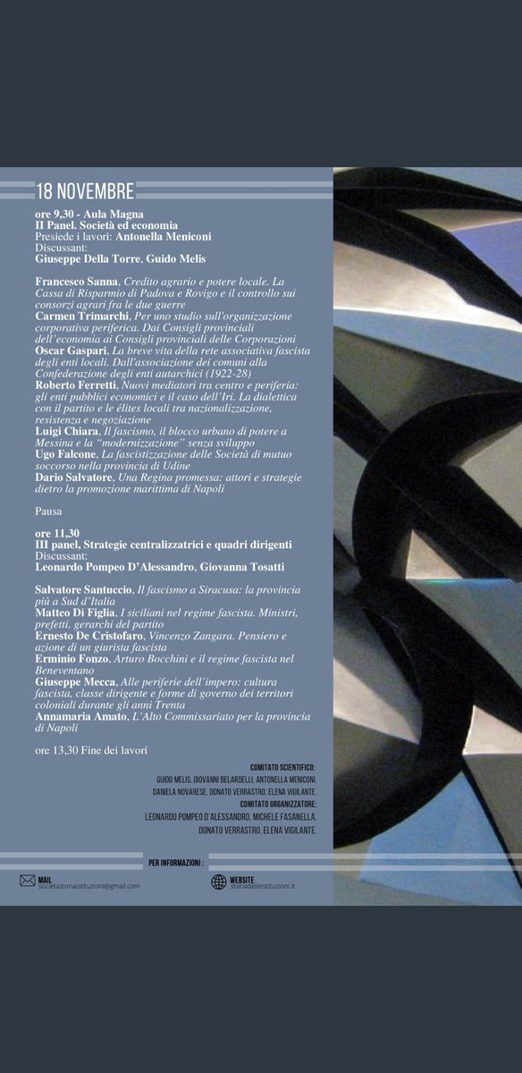 LewisDriver4's tweet image. È stato un grande piacere partecipare al seminario 'Fascismo e Periferie: Poteri Locali e Strategie di Governo'. Grazie @UniBasilicata per l'ospitalità, e alla Società per gli Studi di Storia delle Istituzioni per l'organizzazione!