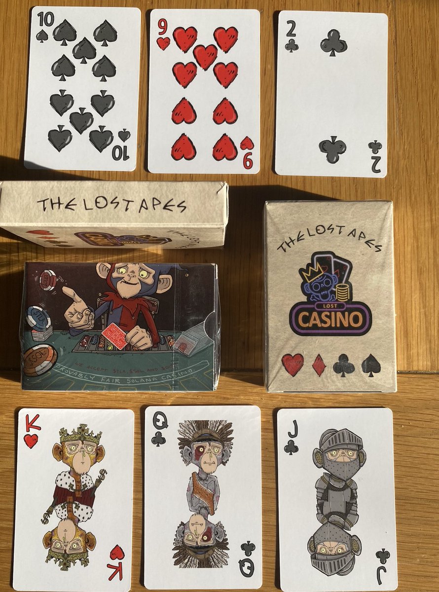 TGIF ❤️

Here is a teaser of one of many items we have in production ready to reward our holders in the new year ✨

Reply with a picture of an Ape you own for the chance to win a pack of Lost Ape playing cards ♠️♥️♣️♦️