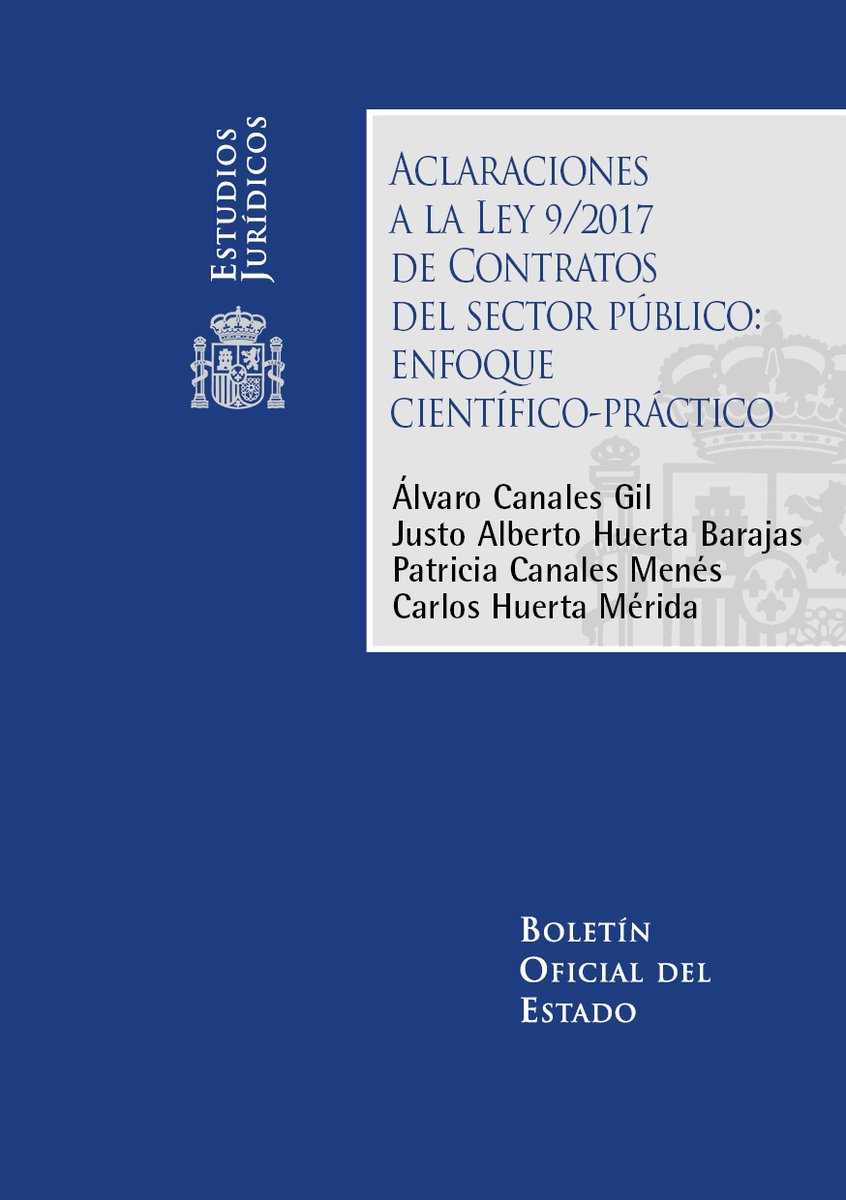 eclapcyl's tweet photo. 🆕 En la Biblioteca Jurídica digital del BOE: 

⏺️"Aclaraciones a la Ley 9/2017 de Contratos del sector público: enfoque científico-práctico" (descarga gratuita en formato PDF y ePUB) ▶️ https://t.co/fE0uDJsLfE https://t.co/h7fg9kA1kU
