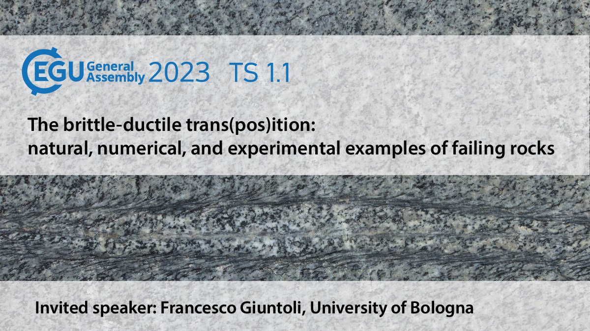 Are you interested in how, when, and why the deep crust fractures? Join us at #EGU23 and let's discuss together in session TS1.1!

tinyurl.com/TS11EGU2023

Remember to submit your abstract before December 1st if you would like to apply for financial support!