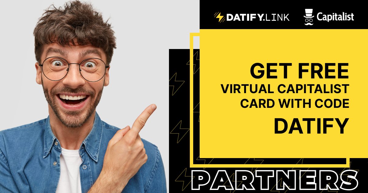 Friends, #Datify makes #payments on the #Capitalist wallets with no fee 🔥

🎁 To get free #virtual Capitalist card, please, activate a code DATIFY through the Capitalist official telegram bot: @CapitalistNet_bot

🖋 Join the Capitalist 👉 bit.ly/3OlSPjE