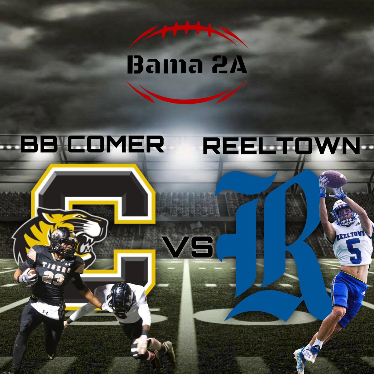 Bama_2A's tweet photo. Tonight I will be at @BBCMHS as the take on @ReelRebelsFB❗️

BB Comer is 10-2
Reeltown is 10-1 https://t.co/bVADxhMt39