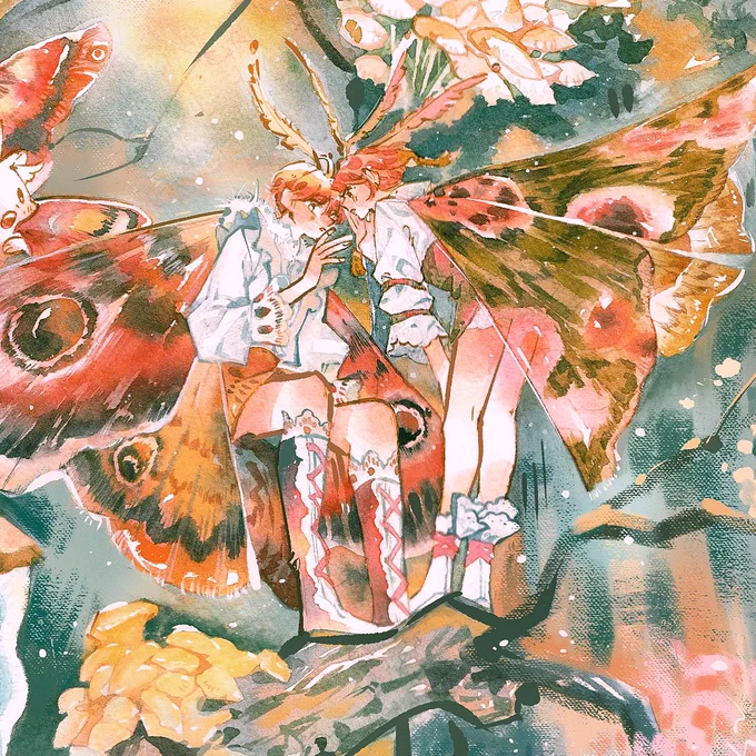 2023 CALENDAR SNEAK PEEK  Pre-order for the set is available in my  until Dec 5th w bonus postcard. Thank you! #2023calendar #gouacheart #watercolorpainting #illustration #originalcharacter #イラスト 