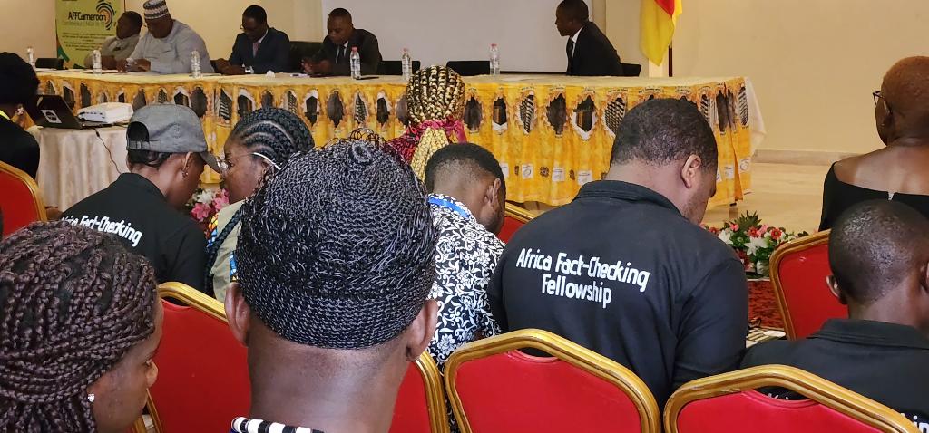 VictorymarshalA's tweet photo. Maiden AFF Cameroon all conference taking place now at Djeuga Palace Yaounde under the theme challenging Mis/Dis/Malinformation  &amp; hate speech in Cameroon. The conference brought together over 200 participants frm the 7 cohorts
#defyhatenow 
#ActionContreIntox 
#AFFConference22 https://t.co/Mjkk9HuEDN