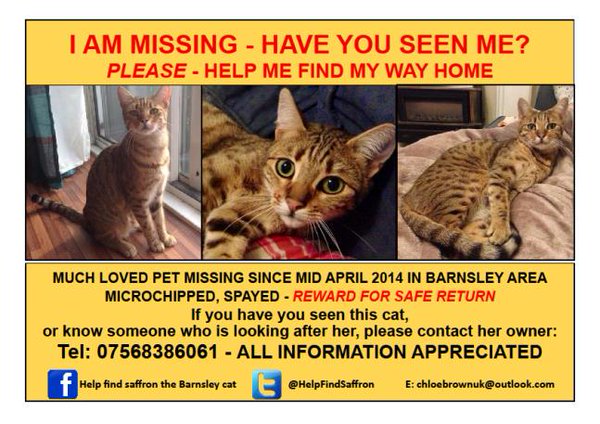 Please keep up the search for this little girl, lost in the #Barnsley area (unfamiliar to her) but, of course, could have been picked up anywhere in the Country if she was trying to find her way home. Please do your best to @HelpFindSaffron