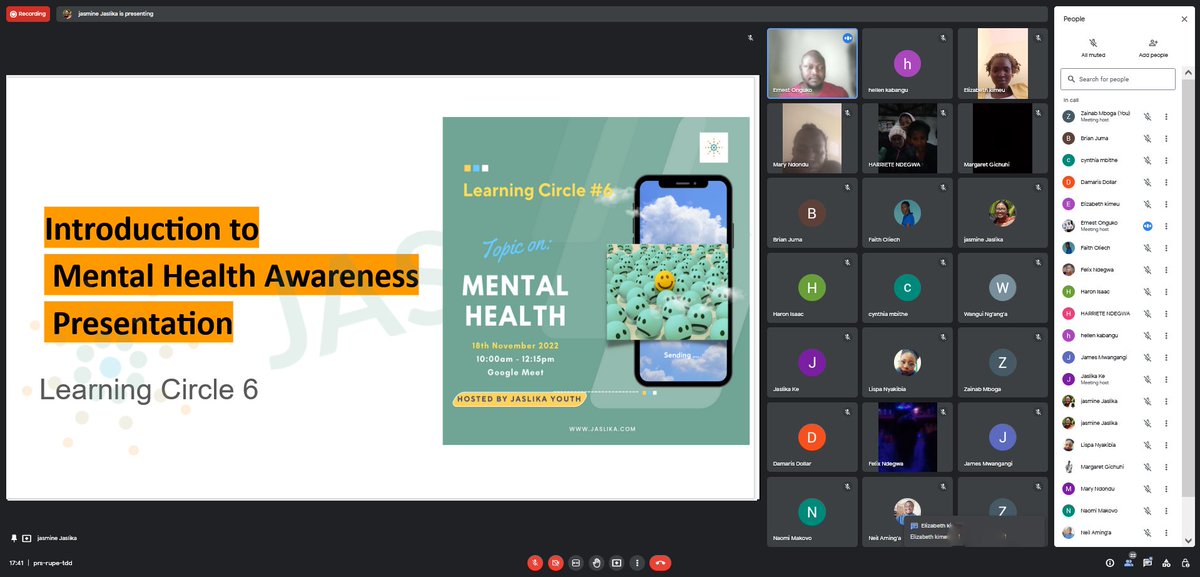 JaslikaOrg's tweet photo. Thank you to all the young people from #Nyeri and #Yatta for attending our #Learningcircles as you shared your opinions on awareness and stigma around Mental Health!
#intergen2 #Learning circles #education #jaslika #Theatreforchange #communitydialogue https://t.co/WtUhRFRS5K