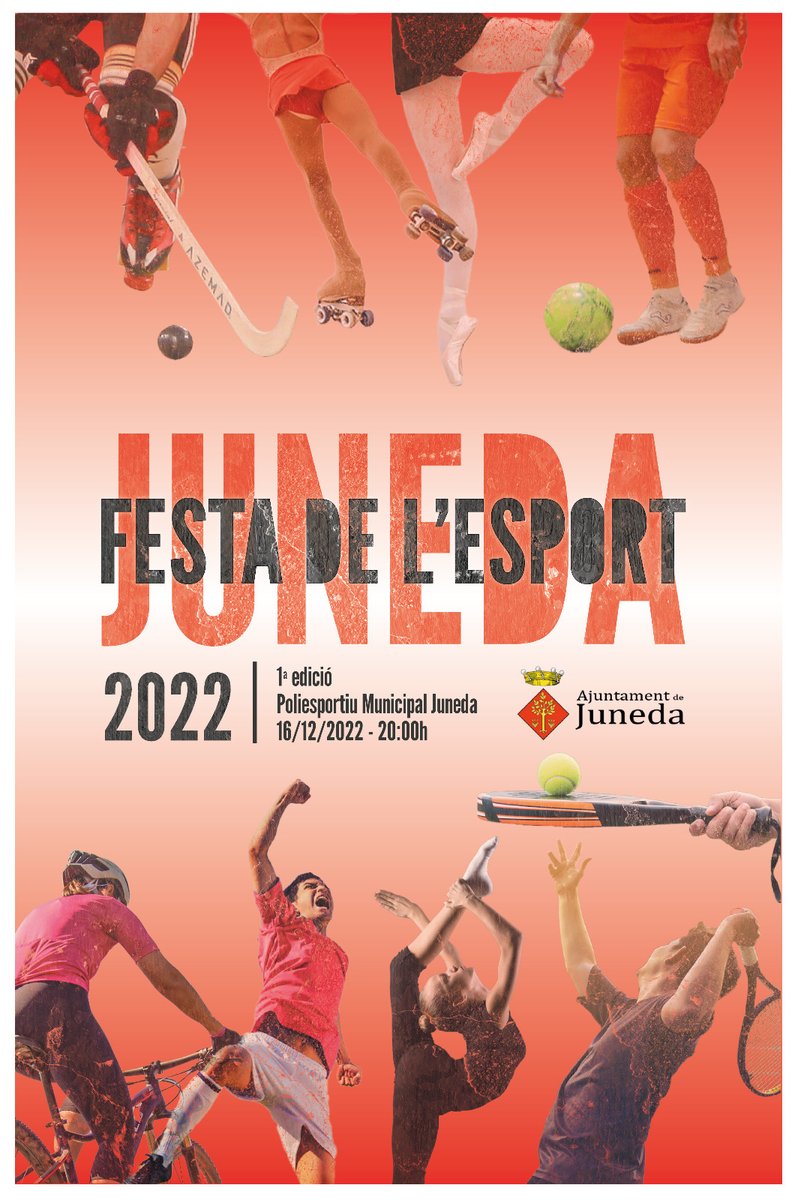 Aj_deJuneda's tweet photo. 1a FESTA DE L'ESPORT DE JUNEDA!!!!

Us hi esperem!!!

#junedamésesportiva #juneda #lesgarrigues

📆 16 de desembre de 2022 https://t.co/JziskzgizP