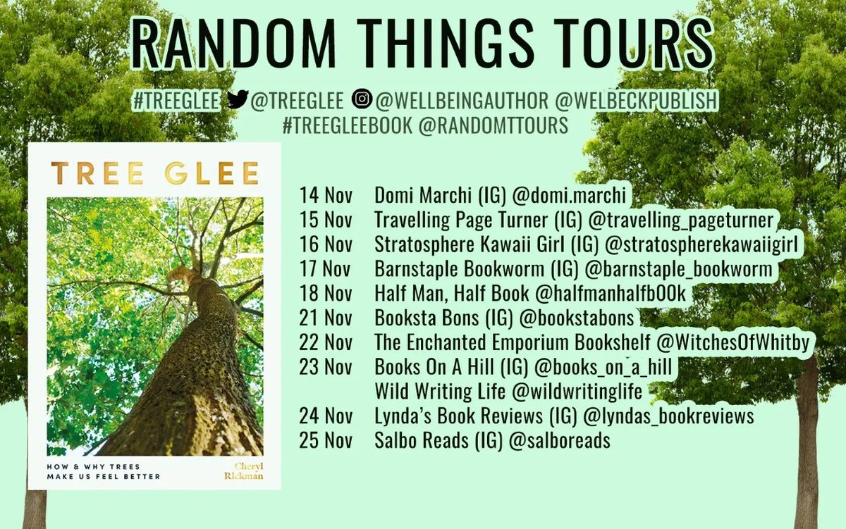 RandomTTours's tweet image. Tree Glee by Cheryl Rickman halfmanhalfbook.co.uk/review/tree-gl… via @halfmanhalfb00k 

#TreeGlee @Treeglee @welbeckpublish #RandomThingsTours